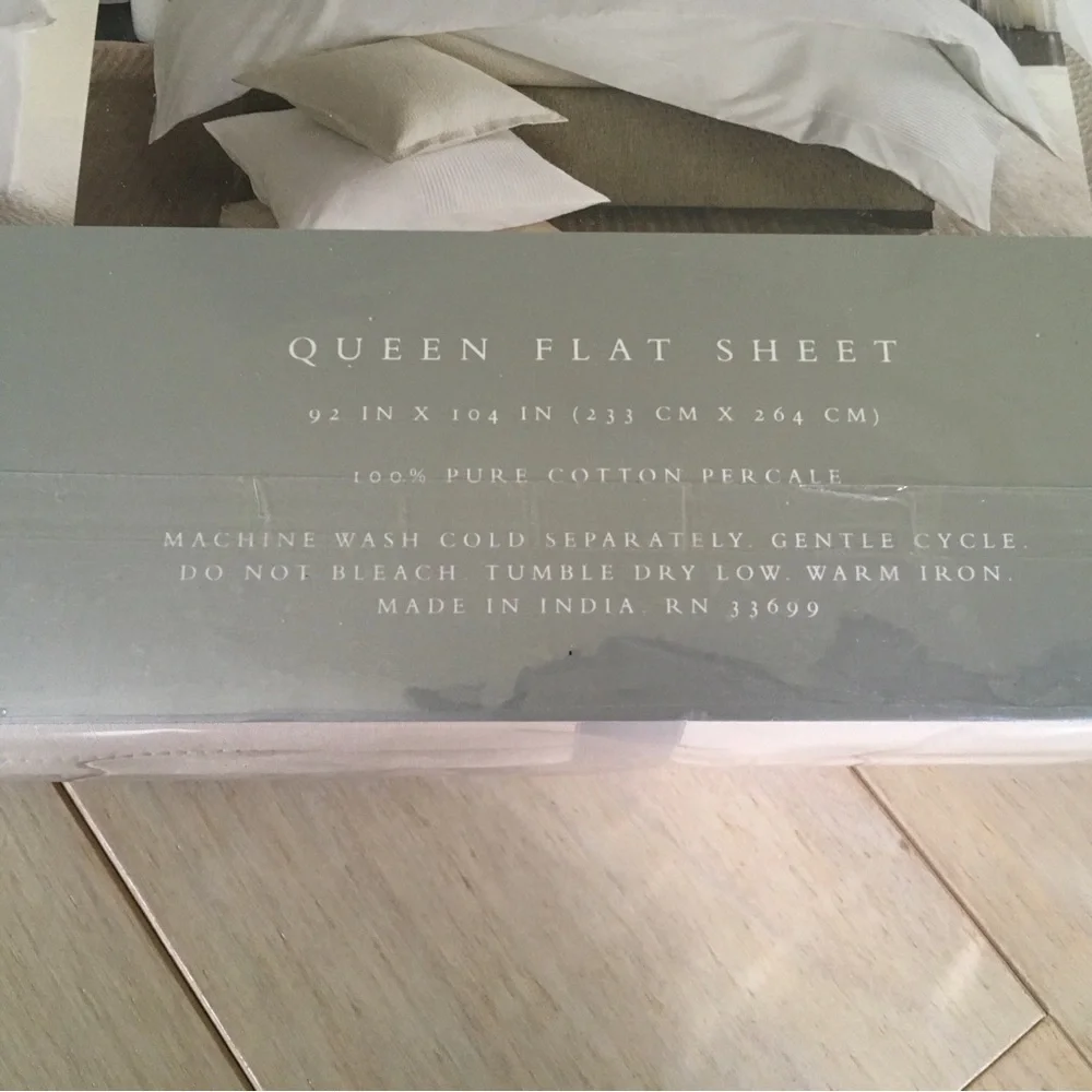 Barbara Barry Cream Queen Flat Sheet